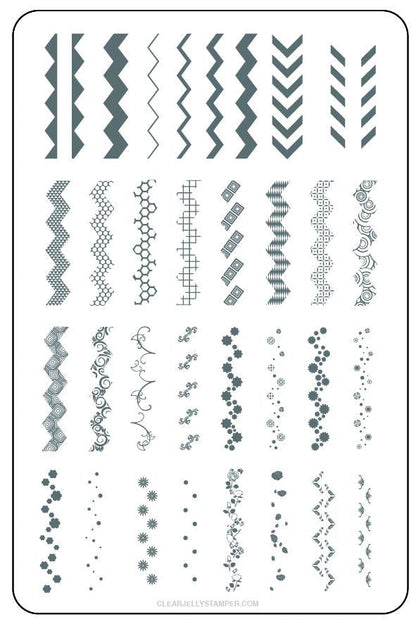 Clear Jelly Stamper - Chantel's Chevrons