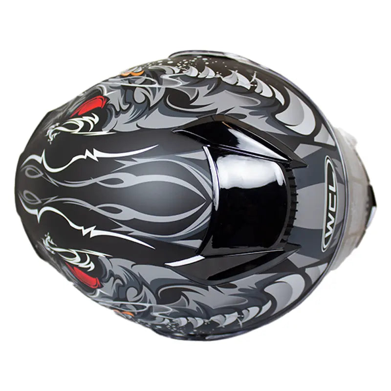 West Coast Leather Monster Skull Biker Helmet