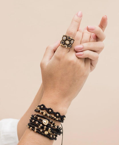 Miyuki Ring - Animal Print