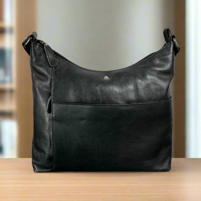 Greenwood Leather Ladies Cross Body Shoulder Bag