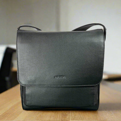 Crossbody Organizer Leather Bag