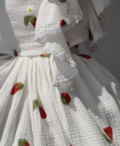 Strawberry Skirt Set