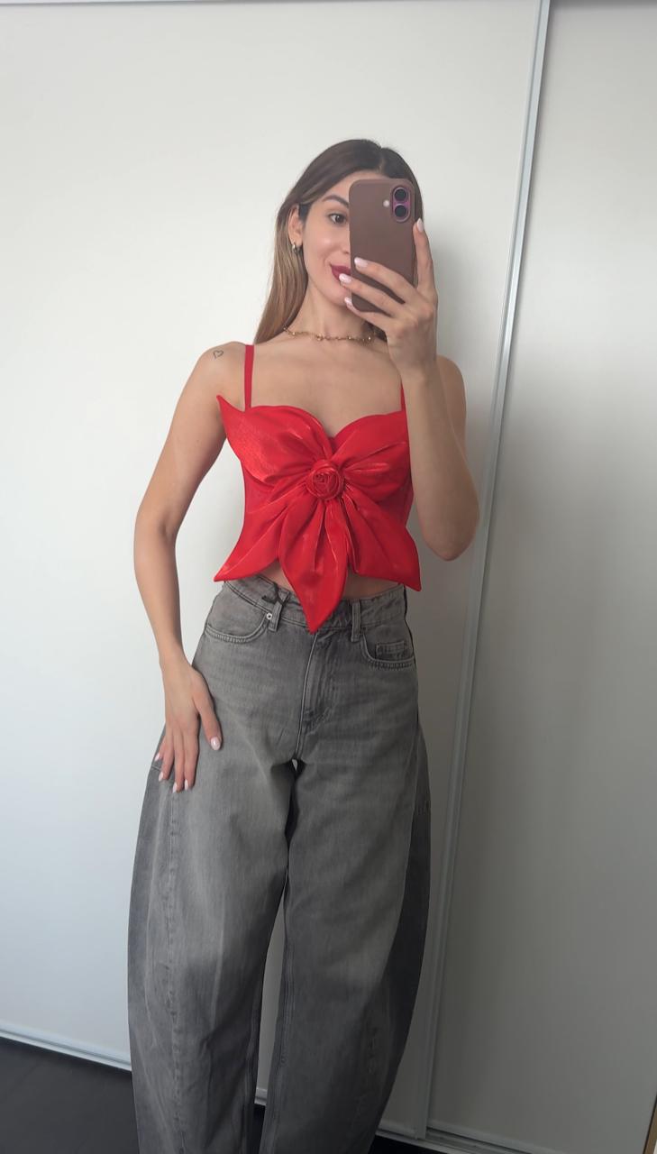 Bloom Flower Red Top