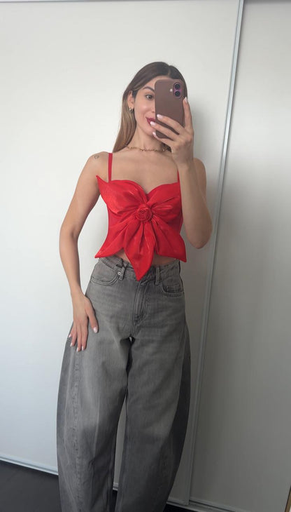 Bloom Flower Red Top