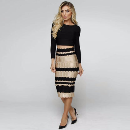 Designer Stripes Skirt