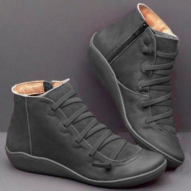 Zip & Lace Boot Shoe