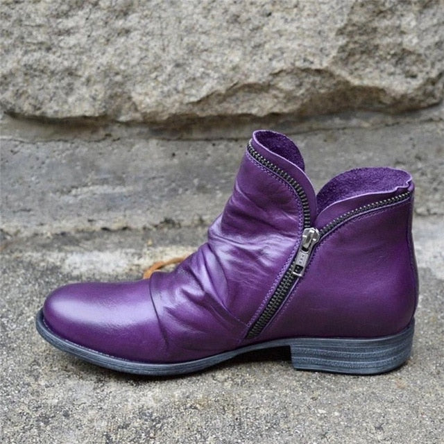 Zip & Lace Boot Shoe