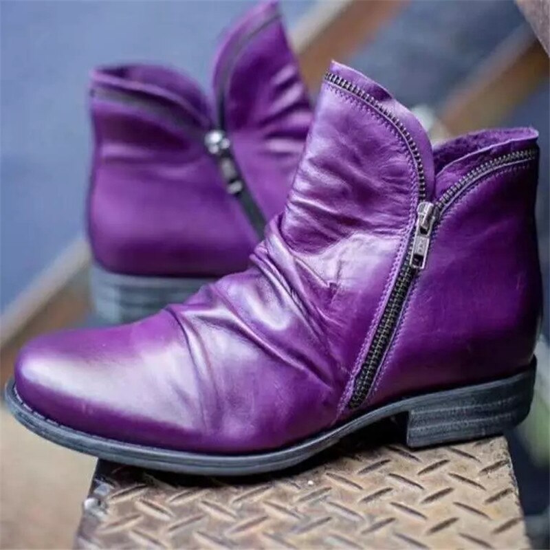 Zip & Lace Boot Shoe
