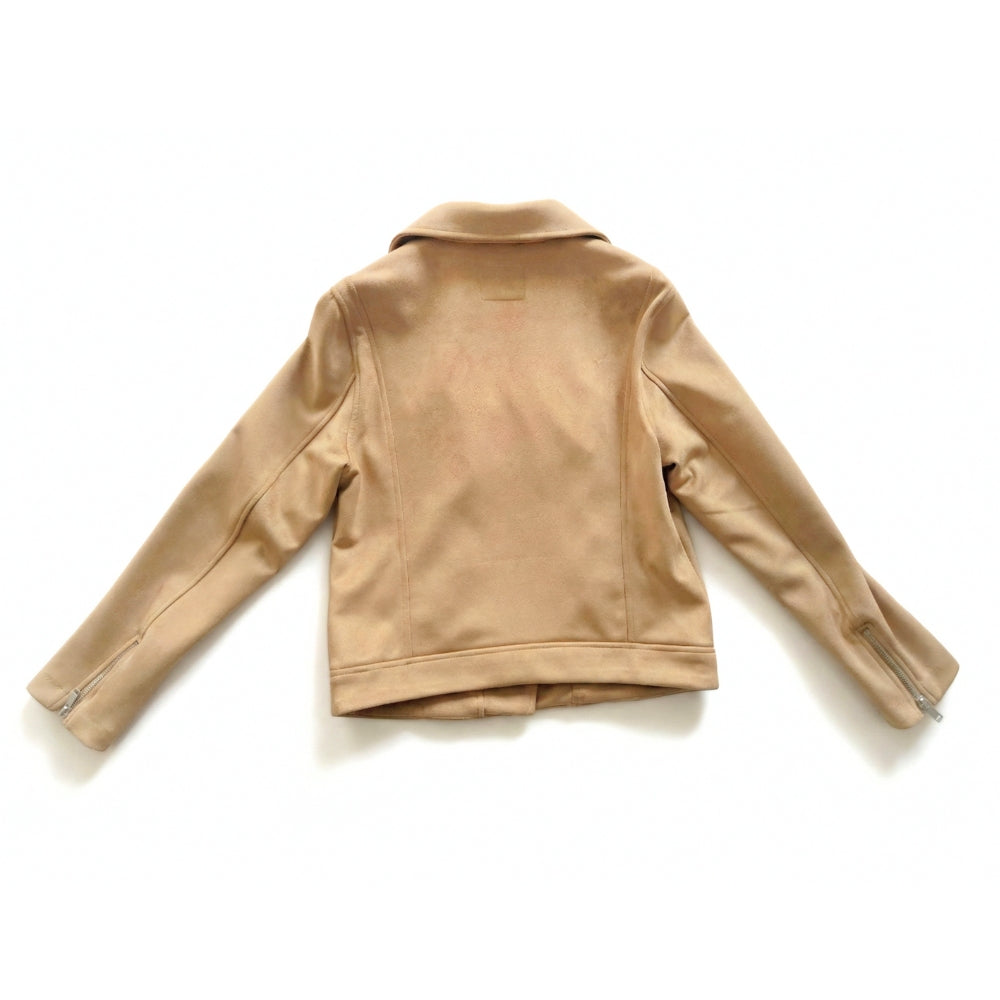 Women's [M] Sueded-Knit Moto Jacket | Old Navy