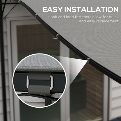 Pergola Canopy Replacement, Pergola Shade Cover for 10' x 10' Pergola ( 84C-038 Series), Dark Grey