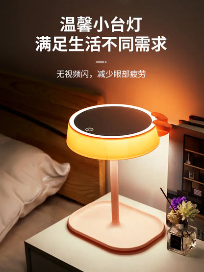 LED Makeup Mirror Desk Lamp - Cute Cartoon Design