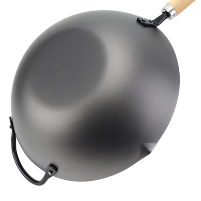 Yoshikawa Cook-Pal Ren Nitrided Carbon Steel Wok 30CM - JAPAN
