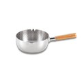Yoshikawa Yukihira Saucepan 20 cm | 2.1 L Stainless Steel with Wooden Handle