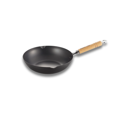 Yoshikawa Cook-Pal Ren Deep Frying Pan 24cm– Nitrided Carbon Steel, Made in Japan