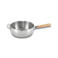 Yoshikawa Yukihira 24 cm Pot | 3.6 L Stainless Steel with Wooden Handle