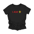 YOUTH - I Am Canada - Canadian Maple Leaf with Jamaica Flag Rasta, YOUTH T-Shirt, Canadian Gift T-Shirt, Jamaica Present, National Flag Tee Shirt - Inspired X
