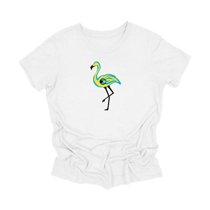 YOUTH - The Flamingo - Bahamas, YOUTH T-Shirt, Bahamian Gift T-Shirt, Bahamas Present, National Symbol Tee Shirt, Caribbean Shirt, 242 Area Code Shirt, Nassau Shirt, West Indies Tee - Inspired X