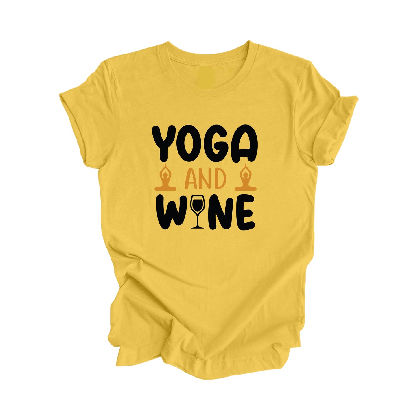 Yoga And Wine - Yoga Gift, Meditation Shirt, Yoga T-shirt, Yoga Lover Gift, Yoga Teacher Shirt, Wellness Shirt, Self Care Shirt - Inspired X