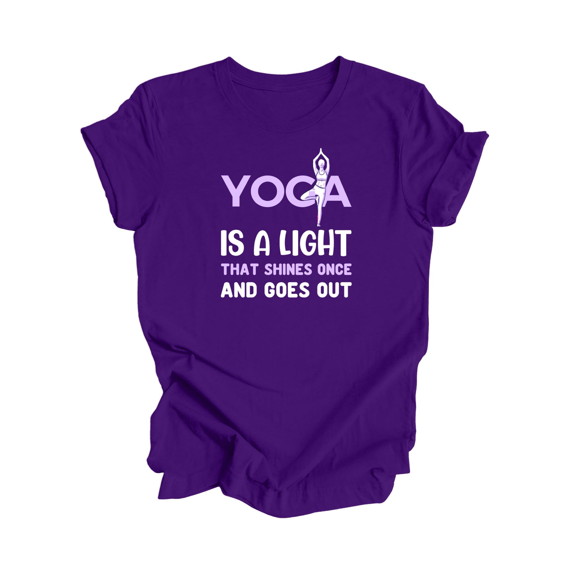 Yoga Is A Light That Shines Once Goes Out - Yoga Gift, Meditation Shirt, Yoga T-shirt, Yoga Lover Gift,  Yoga Teacher Shirt, Wellness Shirt, Self Care Shirt - Inspired X