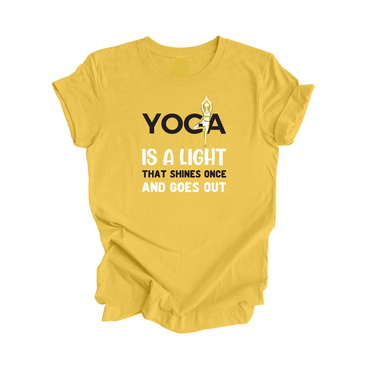 Yoga Is A Light That Shines Once Goes Out - Yoga Gift, Meditation Shirt, Yoga T-shirt, Yoga Lover Gift,  Yoga Teacher Shirt, Wellness Shirt, Self Care Shirt - Inspired X