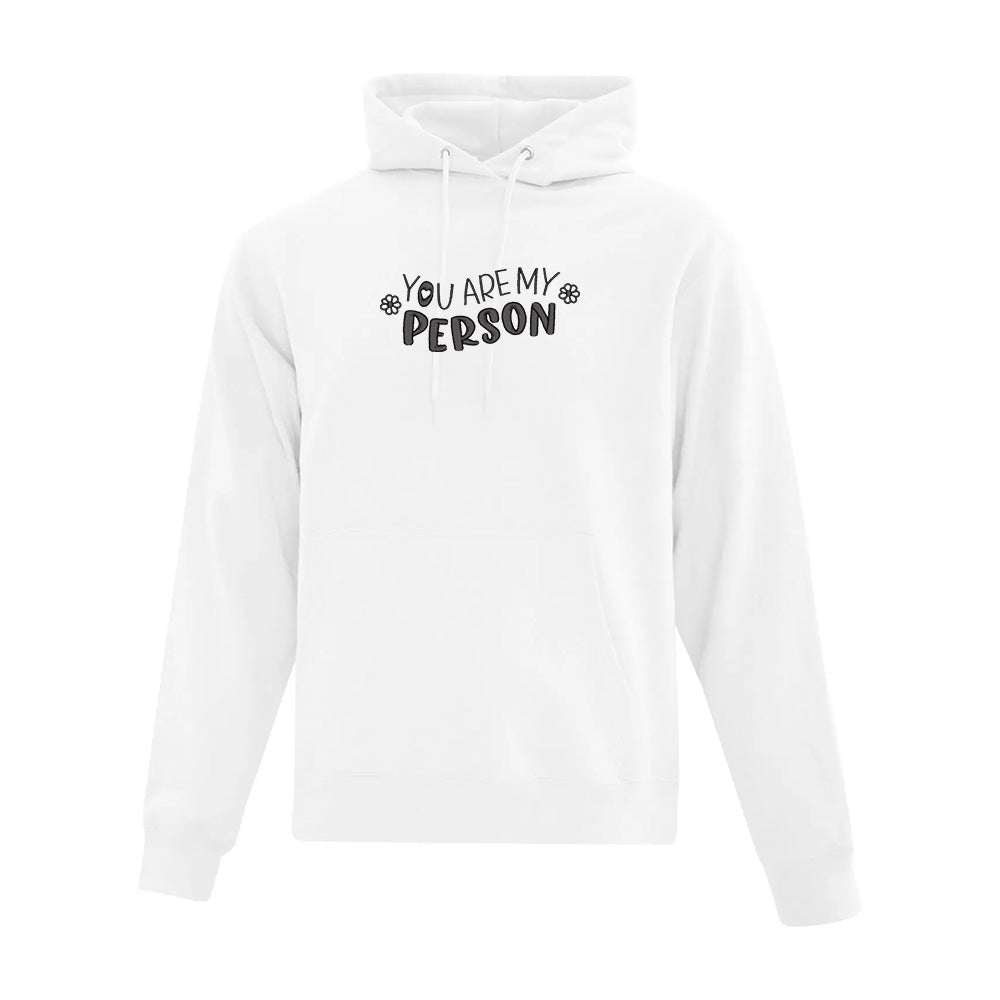 Hoodie "You are my Person" brodé