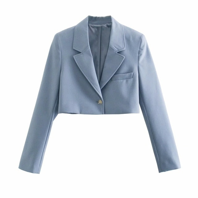 Crop Blazer & Skirt