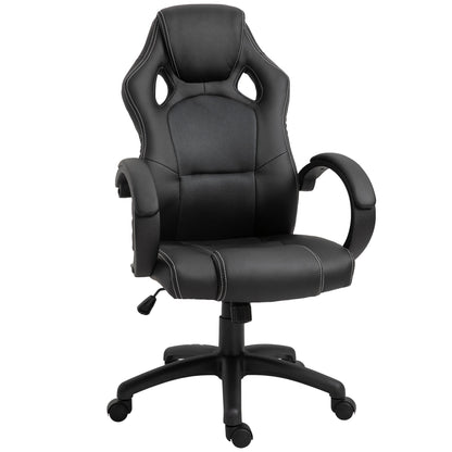 Racing Gaming Chair Office Chair Computer Desk Gamer Chair with Swivel Wheels, Padded Headrest, Tilt Function, Red