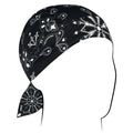 ZANheadgear Black Paisley Skull Cap