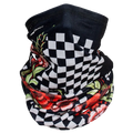 ZANheadgear Floral Checkered Motley Tube
