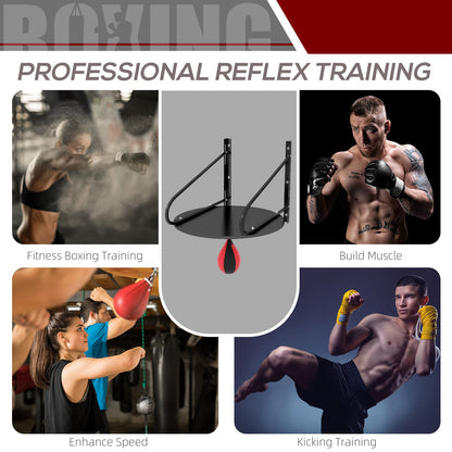 Wall-mounted Speed Bag Boxing Platform with Adjustable Height