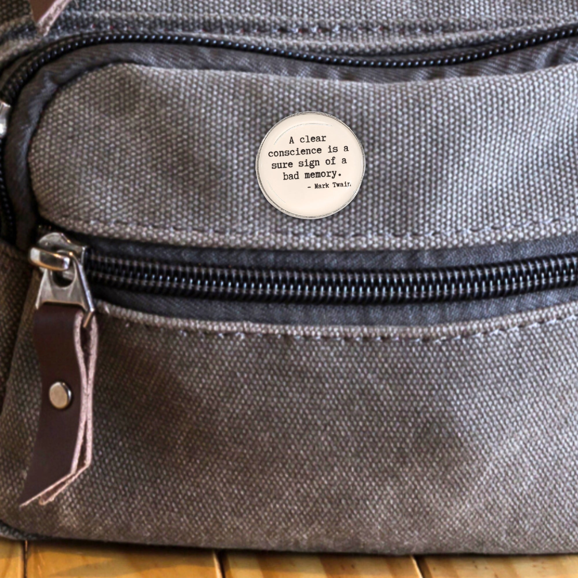 A Clear Conscience Is a Sure Sign of a Bad Memory | Collectible Pin - Products Added