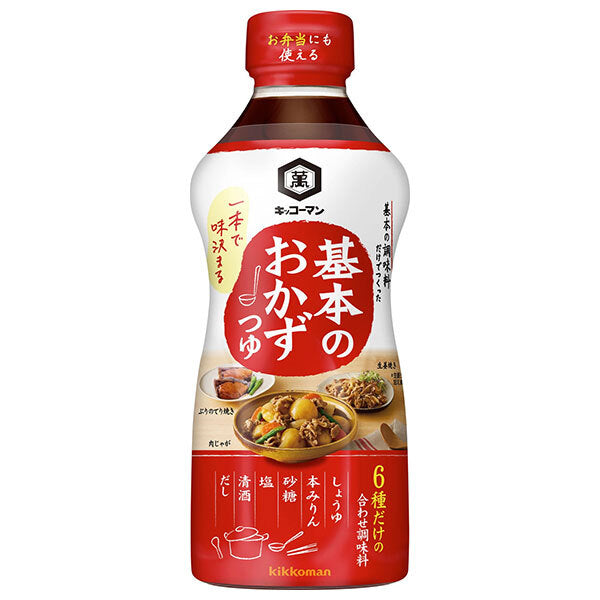 キッコーマン 基本のおかず つゆ 500mlペットボトル×12本入【日本出荷】