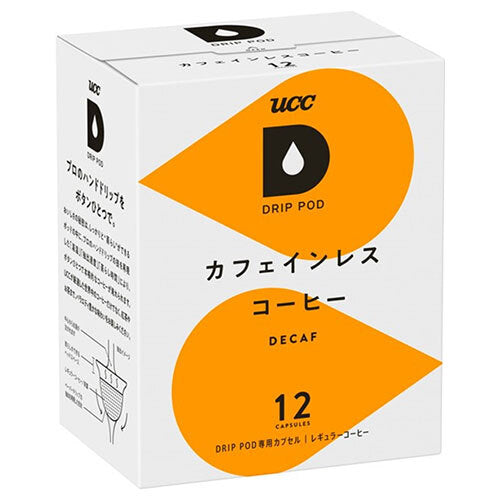 UCC DRIP POD(ドリップポッド) カフェインレスコーヒー 12P×12箱入【日本出荷】