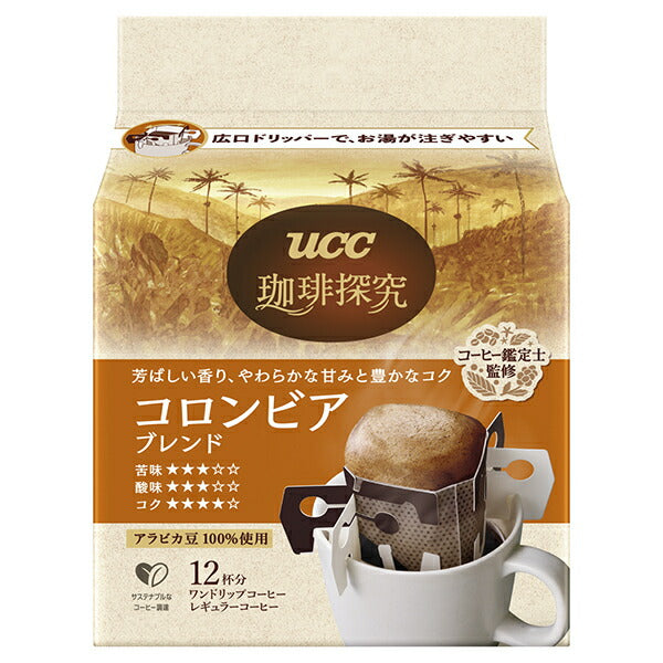 UCC Coffee Exploration One Drip Coffee Colombian Blend (10g x 12P) x 12 bags [Shipped in Japan]