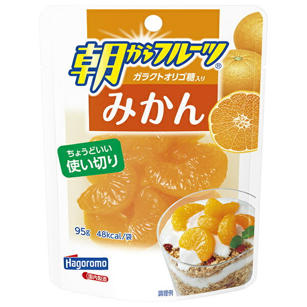 はごろもフーズ 朝からフルーツ みかん 95gパウチ×6袋入【日本出荷】