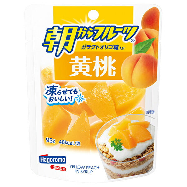 Hagoromo Foods Morning Fruit Yellow Peach 95g pouch x 6 bags [shipped in Japan]