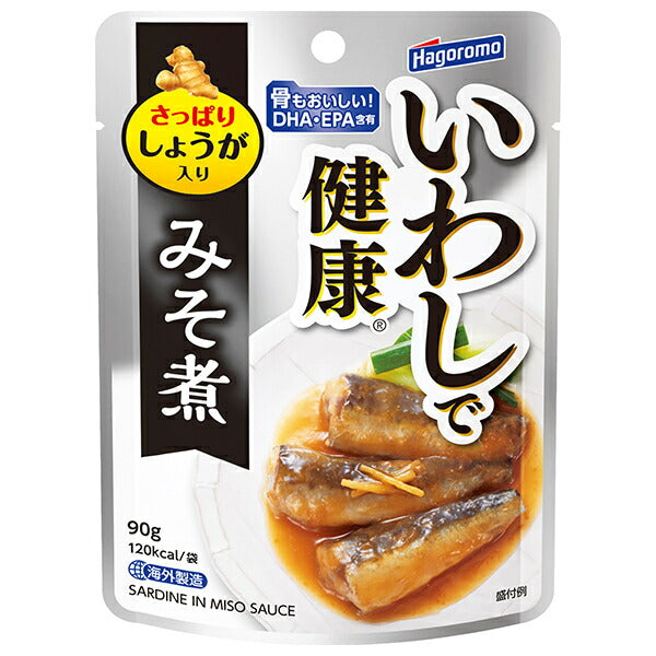 Hagoromo Foods Healthy Sardine Miso Boiled 90g pouch x 12 pieces [Shipped in Japan]