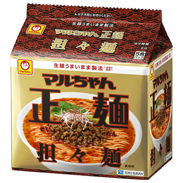 東洋水産 マルちゃん正麺 担々麺 5食パック×6個入【日本出荷】