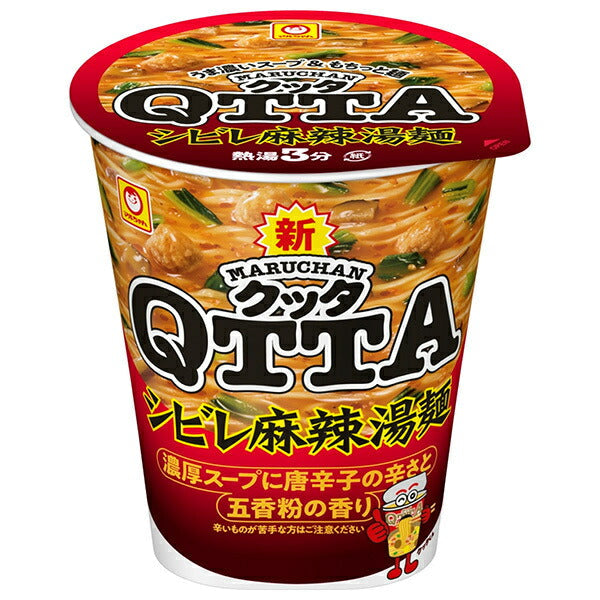 Toyo Suisan MARUCHAN QTTA (Maruchan Kutta) Shibire Mala Hot Noodles 76g x 12 pieces [Shipped in Japan]