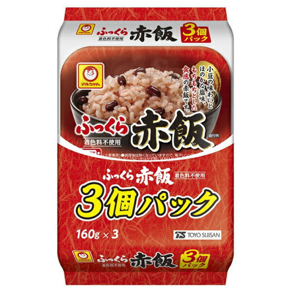 東洋水産 ふっくら赤飯 3個パック (160g×3個)×8個入【日本出荷】