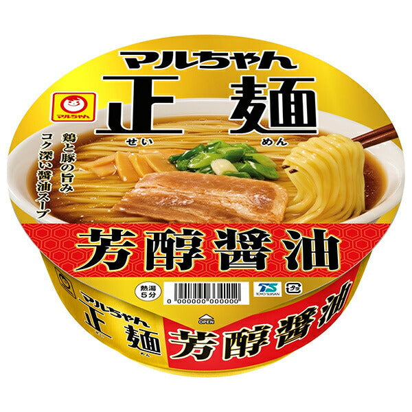 東洋水産 マルちゃん正麺 カップ 芳醇醤油 120g×12個入【日本出荷】