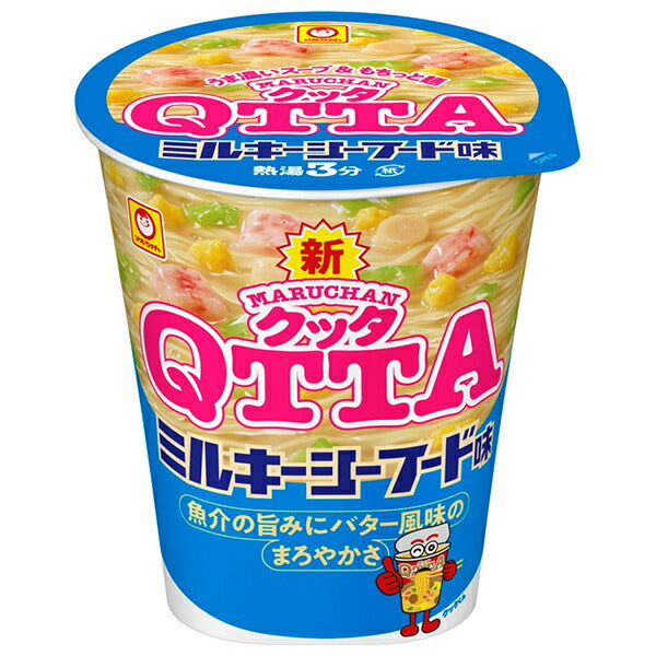 Toyo Suisan MARUCHAN QTTA Milky Seafood Flavor 77g x 12 pieces [Shipped in Japan]