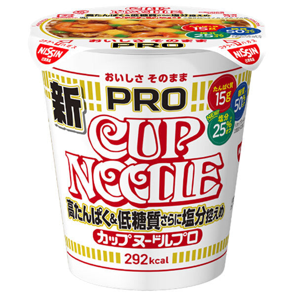 Nissin Foods Cup Noodle PRO High Protein & Low Carbohydrate Low Salt 75g x 12 pieces [Shipped in Japan]