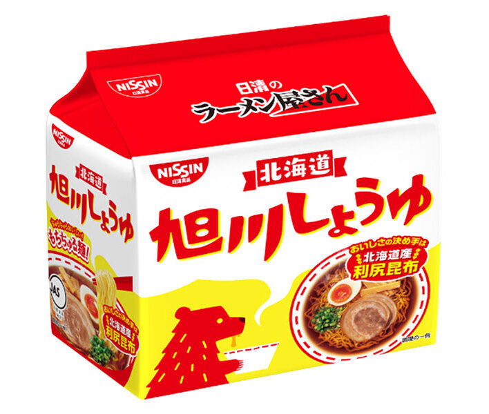 日清食品 日清のラーメン屋さん 旭川しょうゆ 5食パック×6個入【日本出荷】