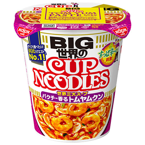 Nissin Foods Cup Noodles Tom Yum Goong Big 100g x 12 pieces [shipped in Japan]