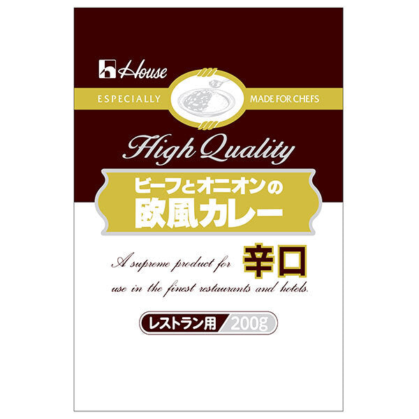 ハウス食品 ビーフとオニオンの欧風カレー 辛口 200g×30袋入【日本出荷】