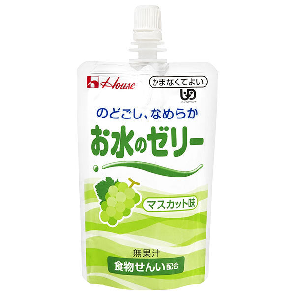 ハウス食品 お水のゼリー マスカット味 120g×40本入【日本出荷】