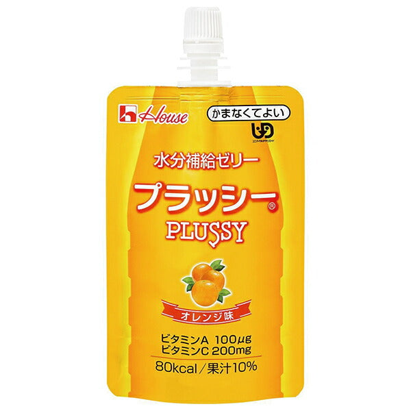 ハウス食品 水分補給ゼリー プラッシーオレンジ味 120g×40個入【日本出荷】