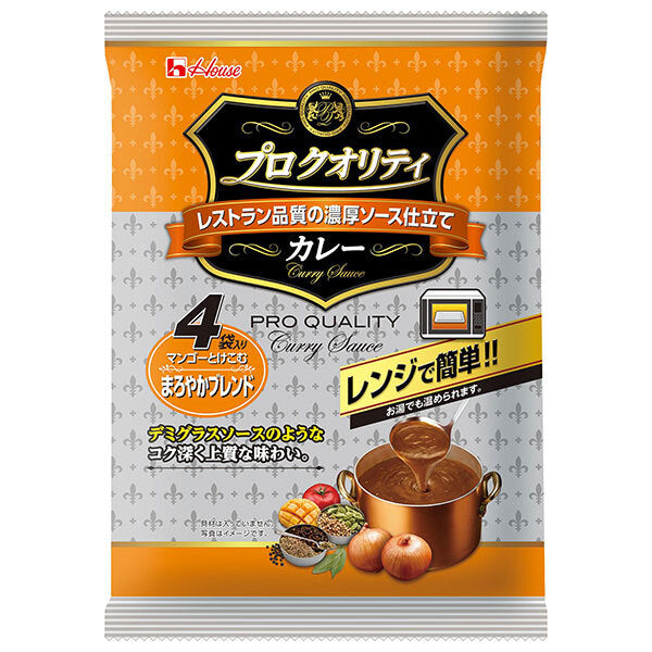 ハウス食品 プロ クオリティ カレー 4袋入り まろやかブレンド 680g(170g×4袋)×6個入【日本出荷】
