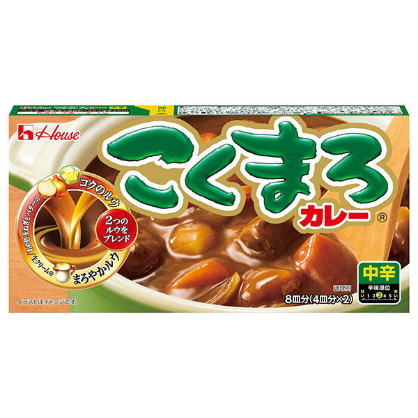 ハウス食品 こくまろカレー 中辛 145g×10個入【日本出荷】